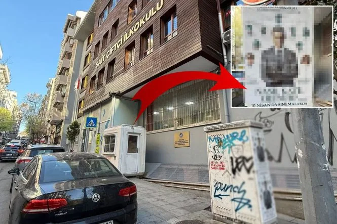 İstanbul’da okul önünde skandal afiş! Saldırılar sonrası travma yaşayan öğrencilere yeni darbe