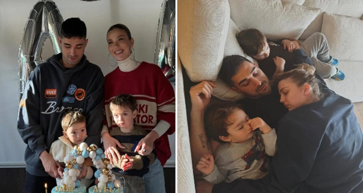 Merdivenden düşen Yasemin Şefkatli ve oğlu hastanelik oldu